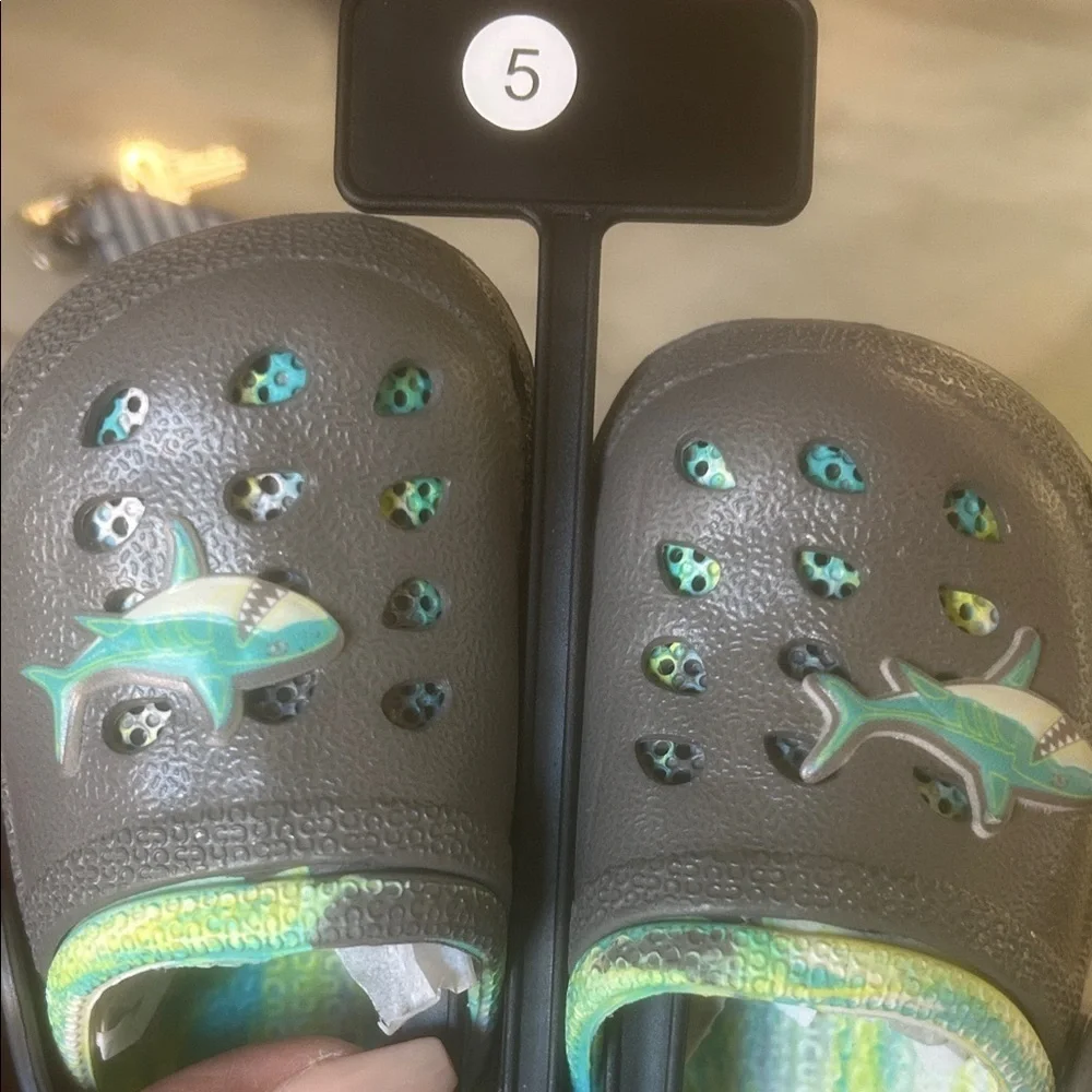 Shark Adventure Kids Water Shoes - Gray